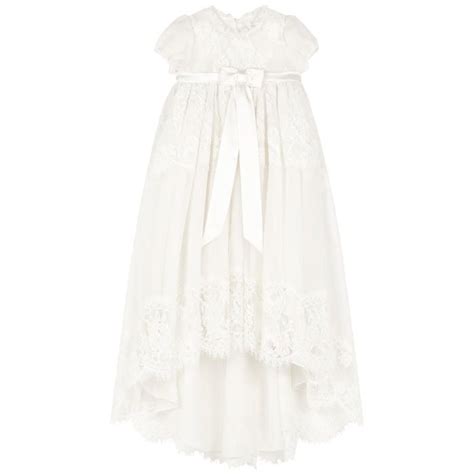 dolce gabbana white cotton lace dresses|dolce and gabbana christening gown.